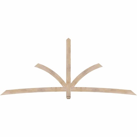 Ekena Millwork Davenport Smooth Timber Gable Bracket, Douglas Fir, 108"W x 45"H x 1 1/2"D x 3 1/2"F, 10/12 Pitch GBW108X45X0204DAV00SDF